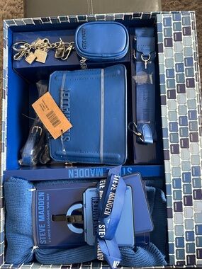 Steve Madden Royal Blue Travel & Accessory Set